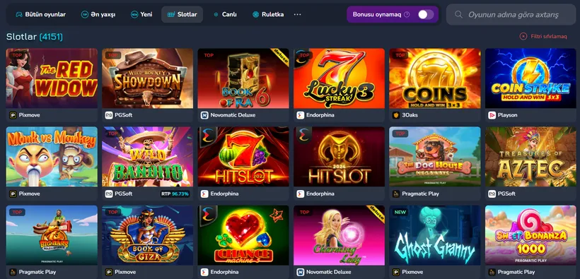 Neon Club oyun çeşidi